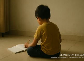 Anak yang Belajar di Sudut Ruangan Anak yang Belajar di Sudut Ruangan