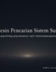 Mesin Pencarian Sistem Sunyi Mesin Pencarian Sistem Sunyi