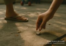 Ibu yang Menyingkirkan Batu Kecil dari Halaman TK agar Anak Tidak Terpeleset Ibu yang Menyingkirkan Batu Kecil