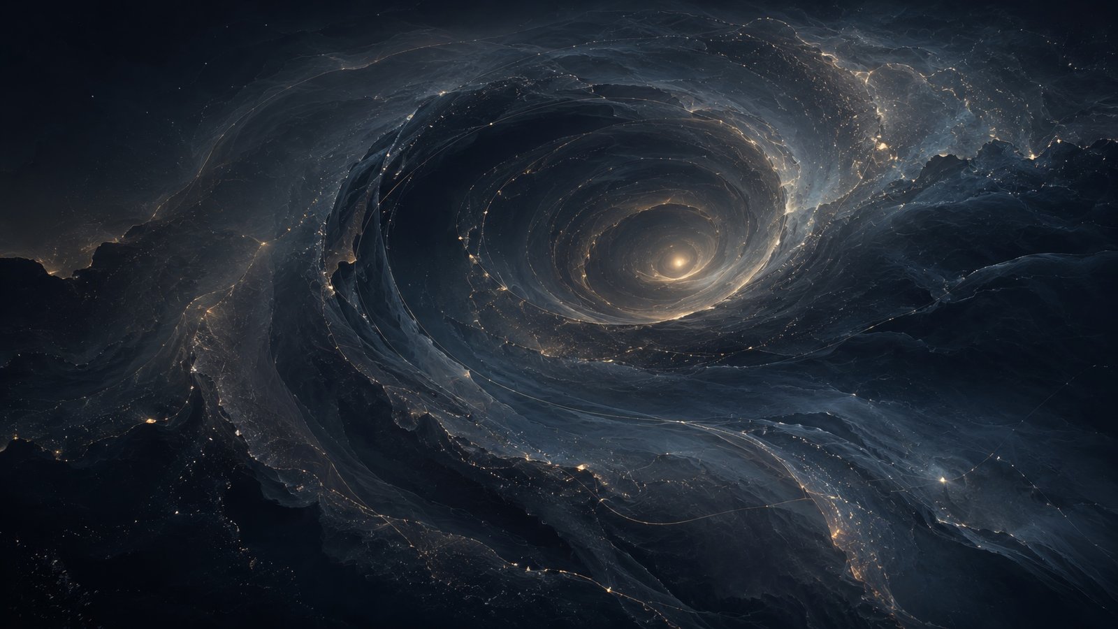 Preview wallpaper Sistem Sunyi Spiral Kesadaran versi desktop