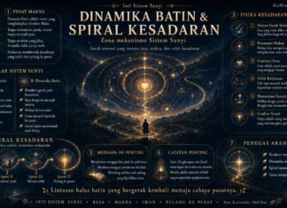 Infografik Dinamika Batin & Spiral Kesadaran: Zona Mekanisme Sistem Sunyi