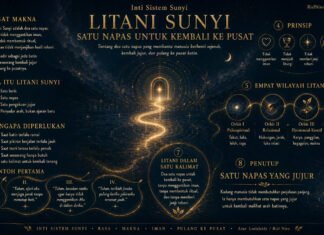 Infografik Litani Sunyi: Satu Napas untuk Kembali ke Pusat