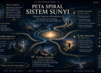 Infografik: Peta Spiral Sistem Sunyi – Empat Lapisan Kesadaran