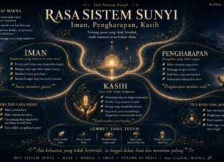 Infografik Rasa Sistem Sunyi: Iman, Pengharapan, Kasih
