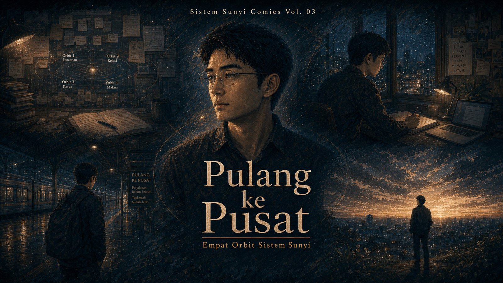 Cover Sistem Sunyi Comics Vol. 03 - Pulang ke Pusat