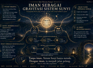 Infografik: Iman sebagai Gravitasi Sistem Sunyi