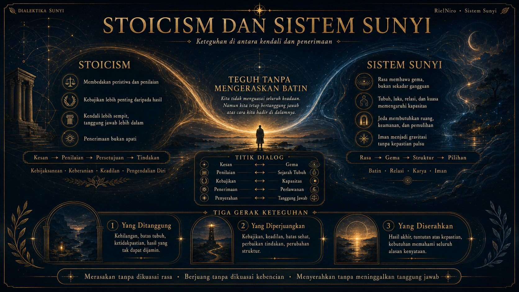 Infografik Stoicism dan Sistem Sunyi
